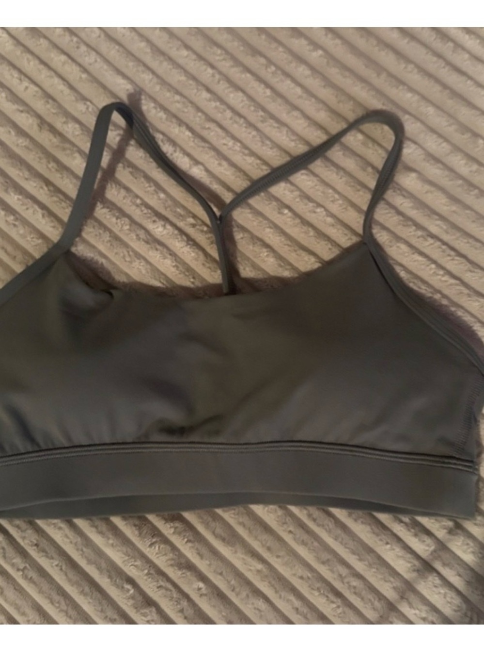 lululemon athletica Olive Green Strappy Sports Bra